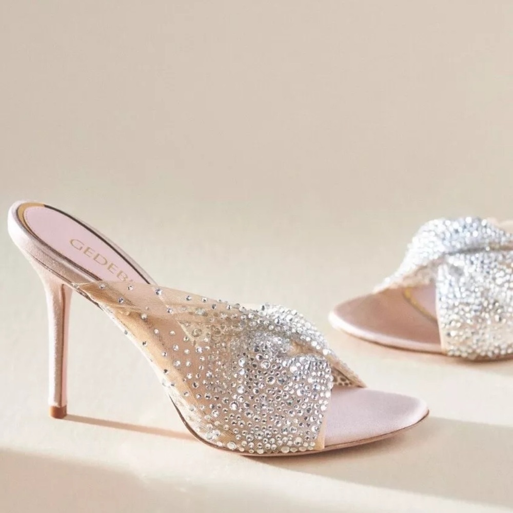 Gedebe Mariel Tulle Crystal Mule - Picture 2 of 12